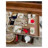 Large Vintage Jewelry Tray Lot