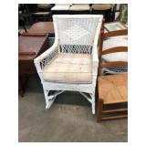 Wicker Rocking Chair with Cushion
