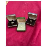 3 14kt Gold Front Pins