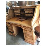 Antique Oak Rolltop Desk