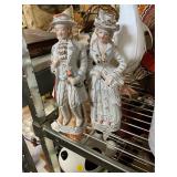 Japan Painted Colonial Couple