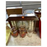 Vintage Clock & Coca-Cola Glasses