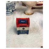 Collectible Tin Litho US Mailbox Bank
