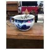 Blue & White "Manhattan England" Chamber Pot