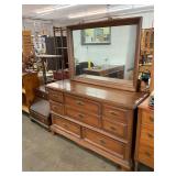 Vintage Wooden 8-Drawer Dresser