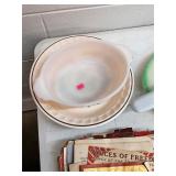 Luster Fire-King Bowl & Cherry Pie Plate