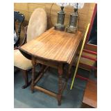 Antique Wooden Drop-Side Table