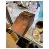 Antique Wooden Shoeshine Box