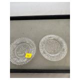 2 Sandwich Glass EAPG Small Plates