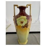 Hand Painted Japan Handled Vase
