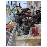 Antique 3 Piece Silver Plate Tea Set