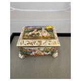 Italian Capodimonte Trinket Box