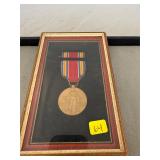 Framed WW2 Medal