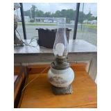 Antique Painted Lamp