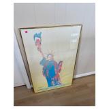 Peter Max Signed 1980 Democratic Convention Poster