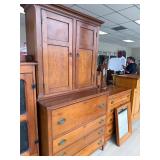 Antique Desk with Hutch and Secret Drawers