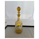 Amber Painted Perfume Decanter