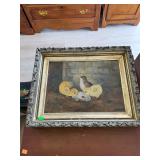 Antique Chicken Painting