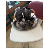 Vintage MCM Silverplate  Tea Set