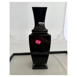 Rare Baccarat Black Oynx Glass Vase