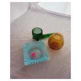 3 Piece Art Glass Lot