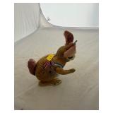 Antique Tin Wind Up Rabbit Toy
