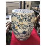 Vintage Blue & White Chinese Garden Stool