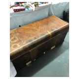 Vintage Lane Waterfall Front Wooden Trunk