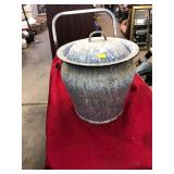 Antique Enamel Chamber Pot