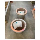 2 Medium "Terracotta" Planters