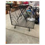Vintage Iron Fireplace Screen