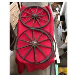 Antique Wooden Wagon Wheels