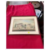 Vintage Print in Frame