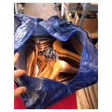Bag of Wooden Clothes Hangers