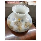 Vintage Painted Glass Shade