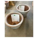 2 Large "Terracotta" Planters