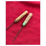 Vintage Adv Little Bay White Stone Ice Picks