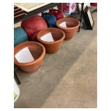 3- Terracotta Planters Made in Italy