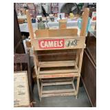 Antique "CAMELS" Wooden Display Stand