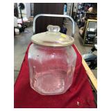 Antique Glass Planters Peanut Jar