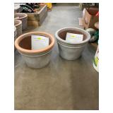 2 Large "Terracotta" Planters