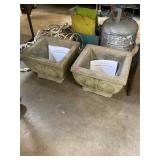 2-Concrete Planters