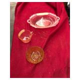 Pink Depression Glass Serving Bowl Lot