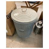 Large Metal Trash Can