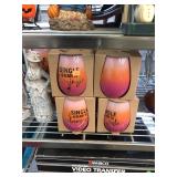 Figurines and Wine Glasses