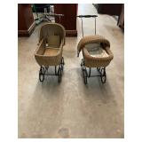Two Antique Baby Strollers