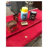 Vintage Tin and Thermos Lot