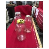Three Unmarked Mason Jars