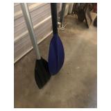 Two Plastic Kayak Paddles