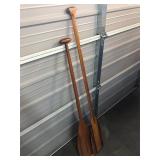 Two Wooden Paddles